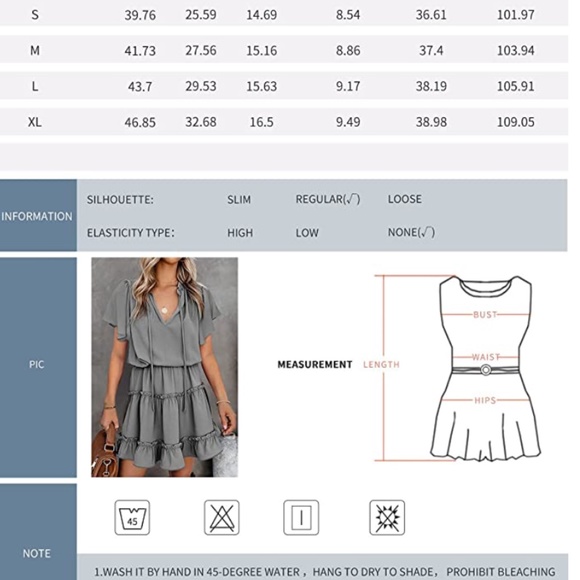 Aytitium Womens Drawstring V Neck Babydoll Dress Ruffle Chiffon Swing Mini Dress - Picture 3 of 5